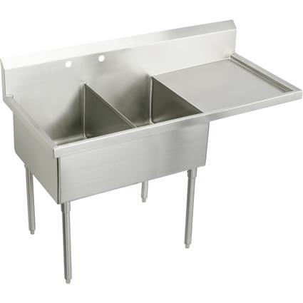 SS 85-1/2"x27-1/2"x14" Floor Sink