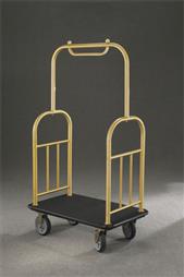35" Glaro Deluxe Bellman Cart with 1.5" Diameter Tubing and 4 Pneumatic Wheels - With Numerous Color Choices