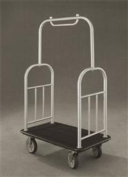35" Glaro Deluxe Bellman Cart with 1.5" Diameter Tubing and 4 Pneumatic Wheels - With Numerous Color Choices