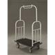 40.5" Glaro Deluxe Bellman Cart with 1.5" Diameter Tubing and 4 Pneumatic Wheels - With Numerous Color Choices