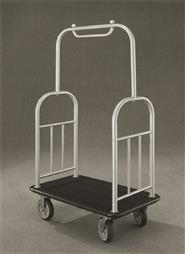 40.5" Glaro Deluxe Bellman Cart with 1.5" Diameter Tubing and 4 Pneumatic Wheels - With Numerous Color Choices