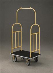 40.5" Glaro Deluxe Bellman Cart with 1.5" Diameter Tubing and 6 Pneumatic Wheels - With Numerous Color Choices