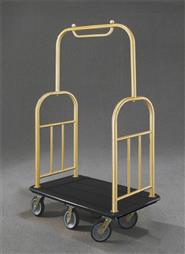 48.5" Glaro Deluxe Bellman Cart with 1.5" Diameter Tubing and 6 Pneumatic Wheels - With Numerous Color Choices