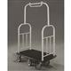 48.5" Glaro Deluxe Bellman Cart with 1.5" Diameter Tubing and 6 Pneumatic Wheels - With Numerous Color Choices