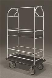 40.5" Glaro Value Condo Carts with Removable Shelves and 1" Diameter Tubing and 4 Pneumatic Wheels - With Numerous Color Choices