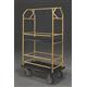 48.5" Glaro Value Condo Carts with Removable Shelves and 1" Diameter Tubing and 4 Pneumatic Wheels - With Numerous Color Choices