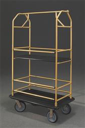 48.5" Glaro Value Condo Carts with Removable Shelves and 1" Diameter Tubing and 4 Pneumatic Wheels - With Numerous Color Choices