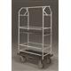 48.5" Glaro Value Condo Carts with Removable Shelves and 1" Diameter Tubing and 4 Pneumatic Wheels - With Numerous Color Choices