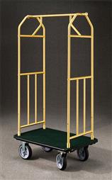 35" Glaro Value Bellman Cart with 1" Diameter Tubing and 4 Pneumatic Wheels - With Numerous Color Choices