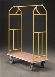 48.5" Glaro Value Bellman Cart with 1" Diameter Tubing and 4 Pneumatic Wheels - With Numerous Color Choices