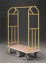 48.5" Glaro Value Bellman Cart with 1" Diameter Tubing and 6 Pneumatic Wheels - With Numerous Color Choices