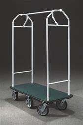 48.5" Glaro Value Bellman Cart with 1" Diameter Tubing and 6 Pneumatic Wheels - With Numerous Color Choices