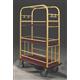 40.5" Glaro High Roller Condo Cart with Removable Shelves and 1.5" Diameter Tubing and 4 Pneumatic Wheels - With Numerous Color Choices