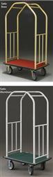 41.5" Glaro Deluxe Bellman Cart with 1.5" Diameter Tubing and 6 Pneumatic Wheels - With Numerous Color Choices