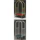 41.5" Glaro Deluxe Bellman Cart with 1.5" Diameter Tubing and 6 Pneumatic Wheels - With Numerous Color Choices