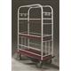 40.5" Glaro High Roller Condo Cart with Removable Shelves and 1.5" Diameter Tubing and 6 Pneumatic Wheels - With Numerous Color Choices