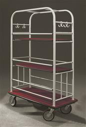 40.5" Glaro High Roller Condo Cart with Removable Shelves and 1.5" Diameter Tubing and 6 Pneumatic Wheels - With Numerous Color Choices