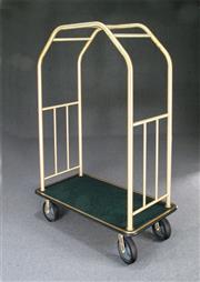 49.5" Glaro Deluxe Bellman Cart with 1.5" Diameter Tubing and 4 Pneumatic Wheels - With Numerous Color Choices