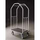 49.5" Glaro Deluxe Bellman Cart with 1.5" Diameter Tubing and 4 Pneumatic Wheels - With Numerous Color Choices