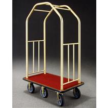 49.5" Glaro Deluxe Bellman Cart with 1.5" Diameter Tubing and 6 Pneumatic Wheels - With Numerous Color Choices