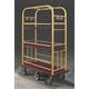 48.5" Glaro High Roller Condo Cart with Removable Shelves and 1.5" Diameter Tubing and 6 Pneumatic Wheels - With Numerous Color Choices