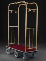 41.5" Glaro Glider Premium Bellman Cart with 6 Pneumatic Wheels - With Numerous Color Choices