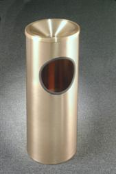 The "Atlantis" Satin Brass Funnel - Ash/Trash 3 Gallon