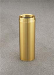 The "Atlantis" Satin Brass Funnel Top Receptacle 6 Gallon