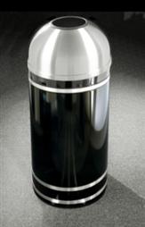 The 'Monte Carlo' Powder Coat Open Dome Receptacle 16 Gallon