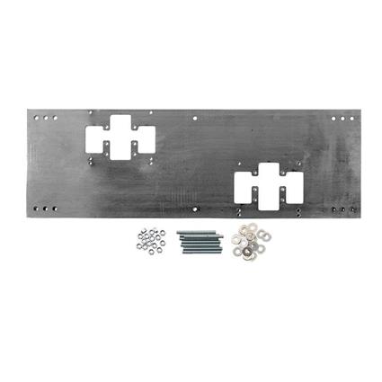 Steel in-wall mounting plate, hi-lo dual bubbler fountains