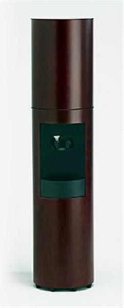 Cima Canadian Cherry Wood Water Cooler Hand Stained in Walnut to a Furniture Finish - Room Temp & Cold