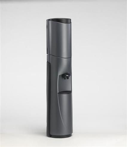 Pacifik Water Cooler with Wheel Mobility System - Charcoal with Black Trim - New technology for a whole new kind of bottled Pacifik Water Cooler, Room Temperature & Cold