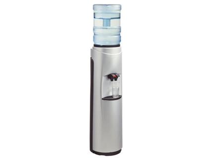 Pacifik Water Cooler with Wheel Mobility System - Silver with Black Trim - New technology for a whole new kind of bottled Pacifik Water Cooler, Hot & Cold